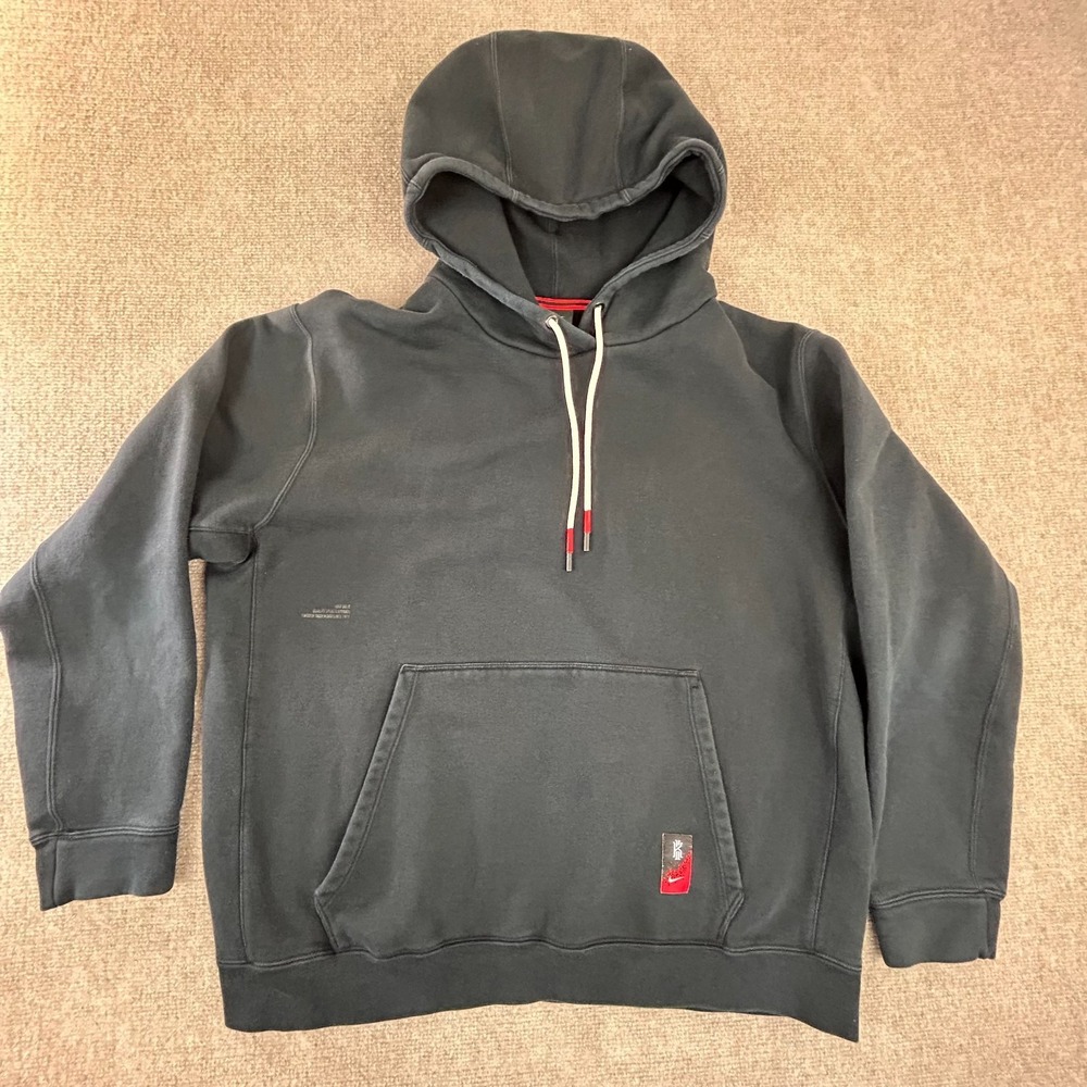 Nike Kyrie Irving Hoodie Mens XL Black Just Do It Fleece Lined Cotton Outdoor - Picture 2 of 16